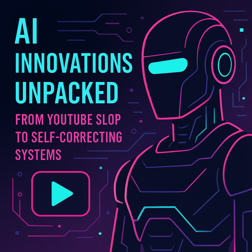AI Innovations Unpacked: From YouTube Slop to Self-Correcting Systems