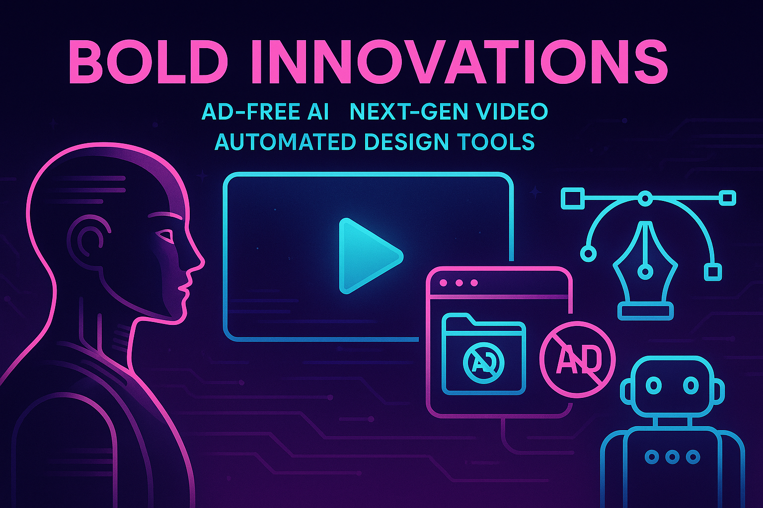 Bold Innovations: Ad-Free AI, Next-Gen Video, and Automated Design Tools