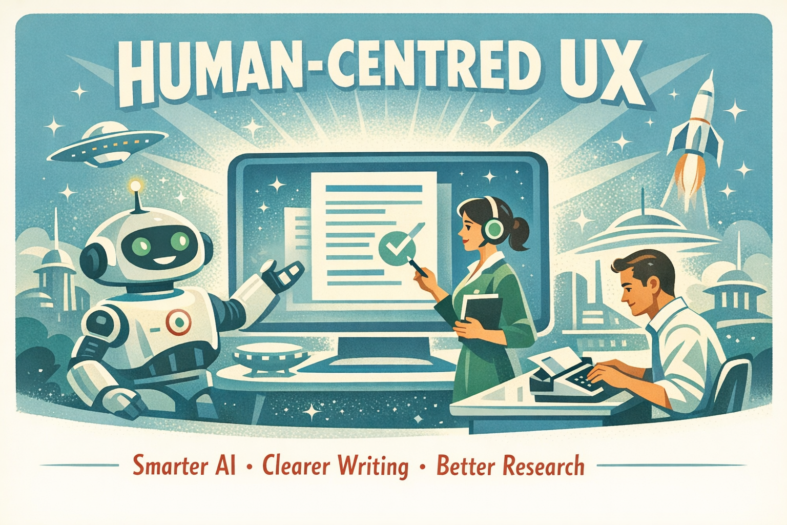 Human-Centred UX: Smarter AI, Clearer Writing, and Better Research