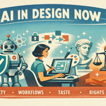 AI in Design Now: Safety, Workflows, Taste, and Rights